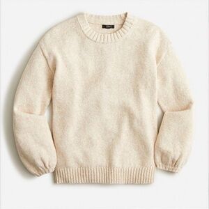 J. Crew Puff Sleeve Crewneck Sweater